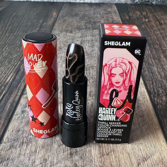 Harley Quinn Gotham Thrill Seeker Color-Changing Lipstick 3.4g SheGlam - Picture 2 of 4